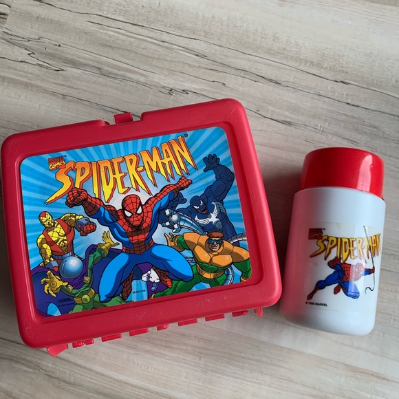 thermos Other - VINTAGE THERMOS SPIDER-MAN LUNCH BOX WITH THERMOS